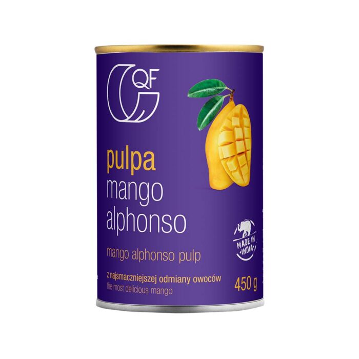 Alphonso Mango Pulp 450g Quality Food