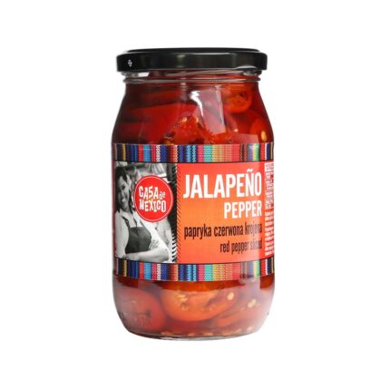 Red jalapeno pepper sliced 340g Casa de Mexico